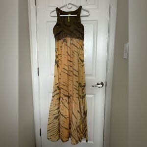 Green Dragon Tie Dye Dress